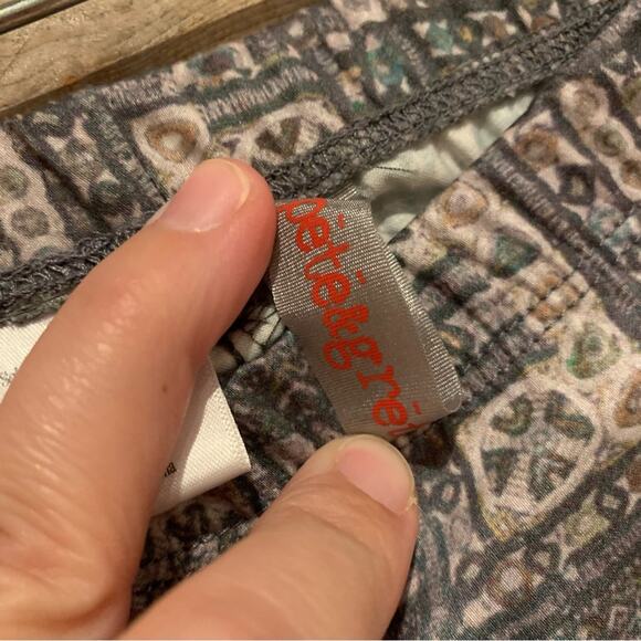 Johnny Was Pete & Greta Grey Art Boho Patterned Pull-On Pants Size XL - Picture 10 of 10